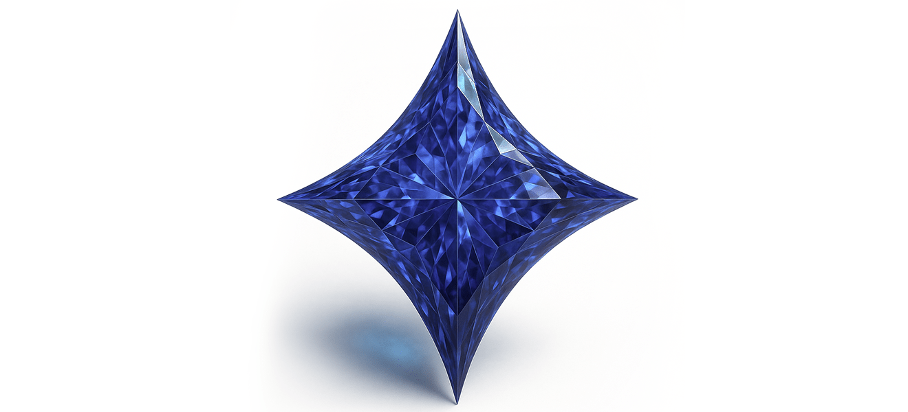 Blue Sapphire - ARTSY SILVER