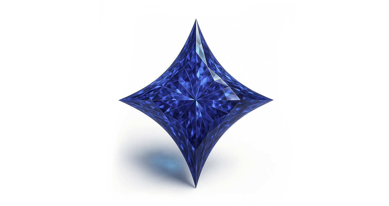 Blue Sapphire - ARTSY SILVER