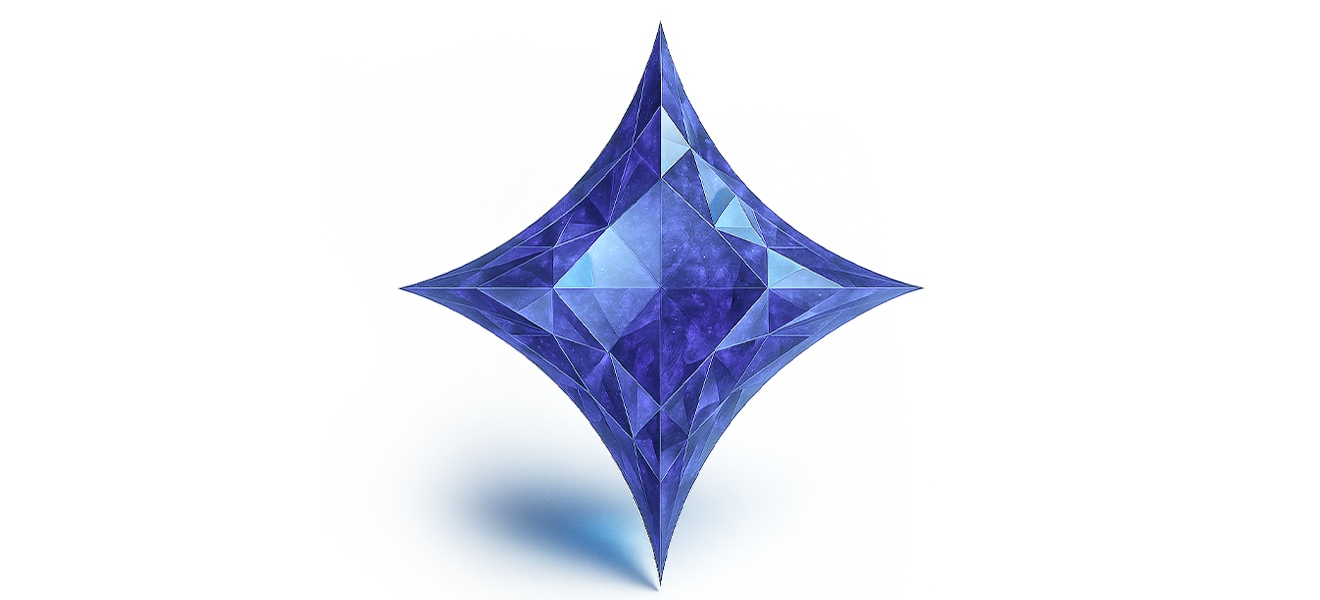 Blue Zircon - ARTSY SILVER