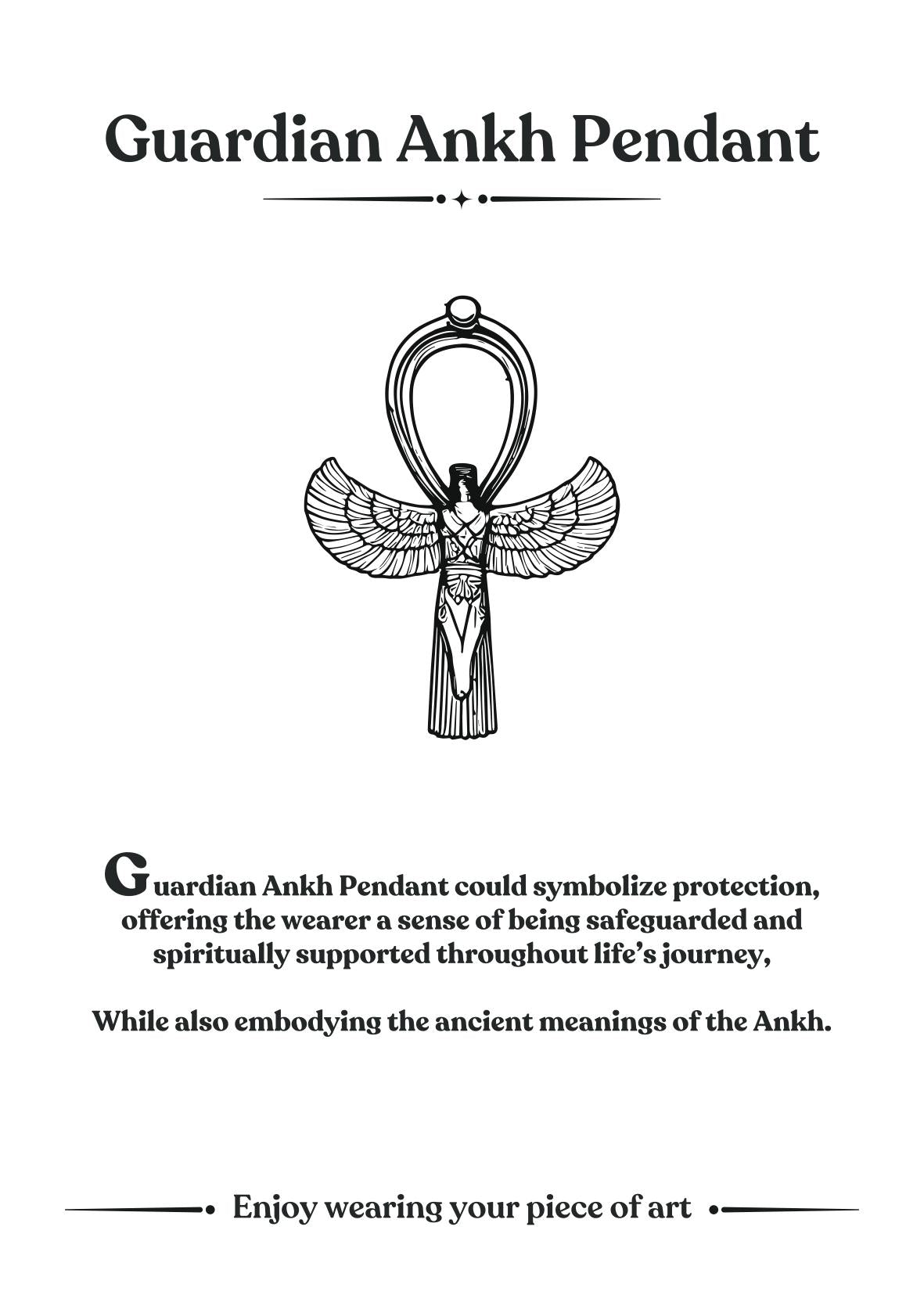 Guardian Ankh Pendant - ARTSY SILVER