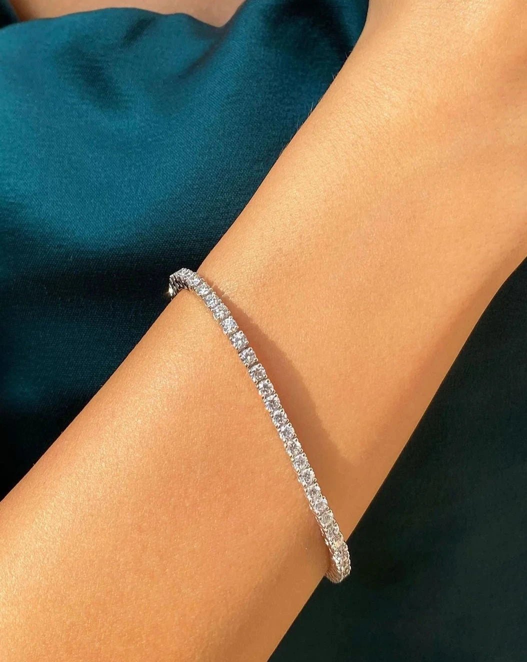 3mm Tennis Bracelet Silver - ARTSY SILVER