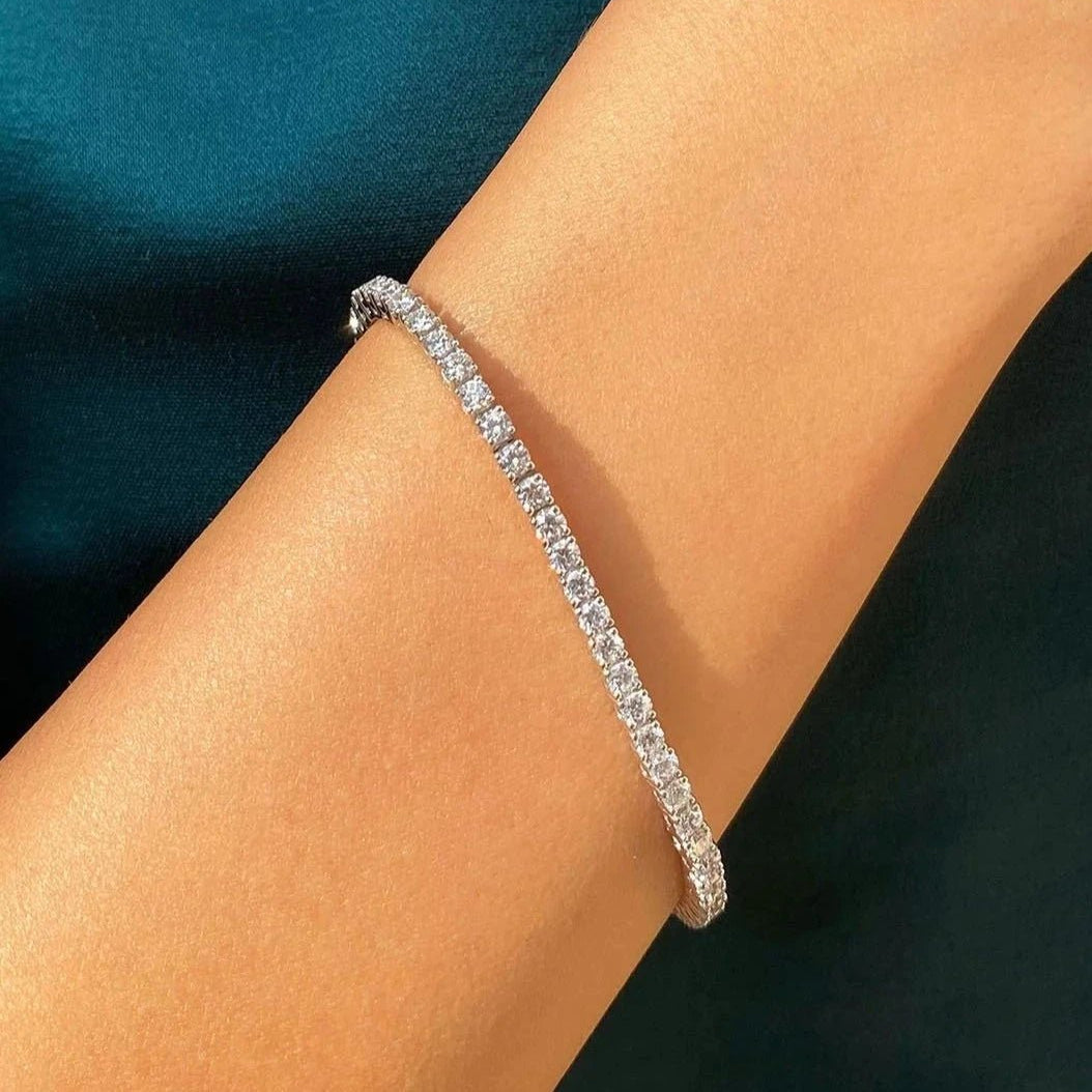 3mm Tennis Bracelet Silver - ARTSY SILVER