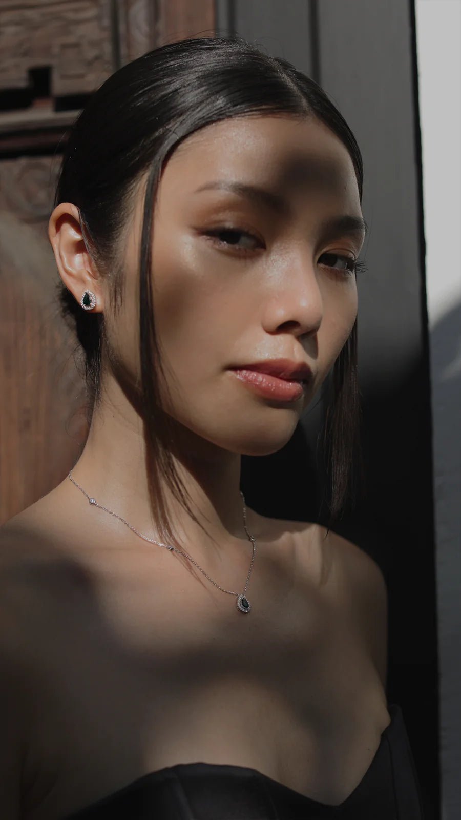Dusk Till Dawn Necklace & Earrings Set - ARTSY SILVER