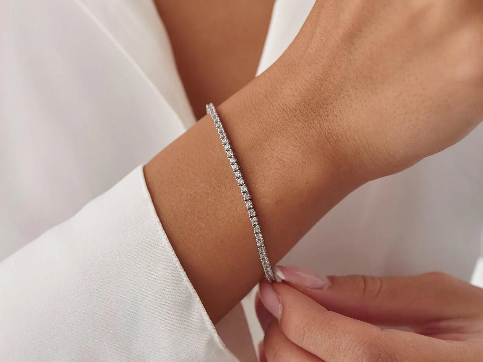 2mm Tennis Bracelet - ARTSY SILVER