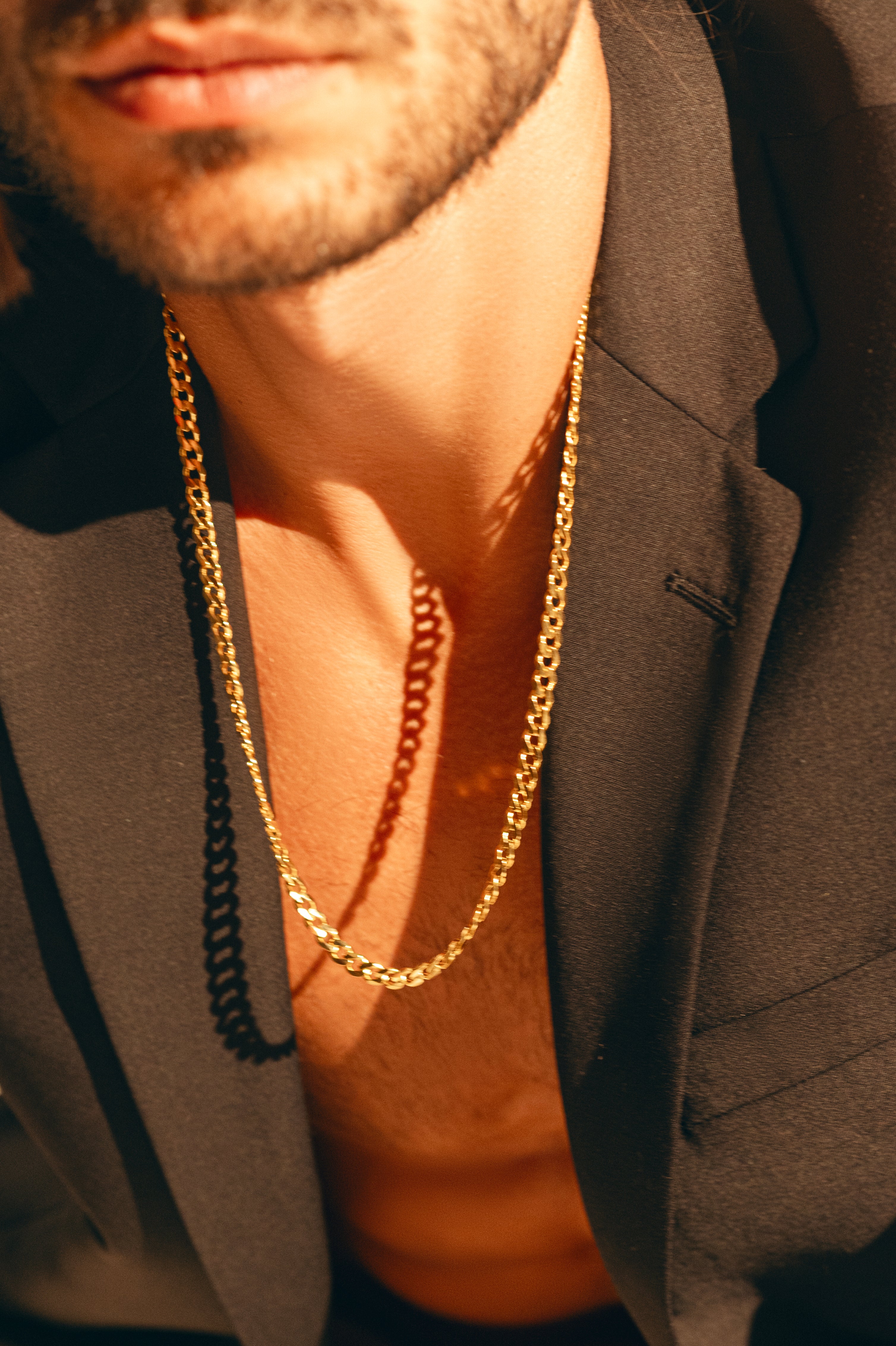 Cuban Link Chain 7mm Gold Plating - ARTSY SILVER