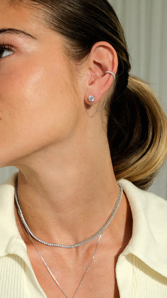 3mm Tennis Necklace Silver