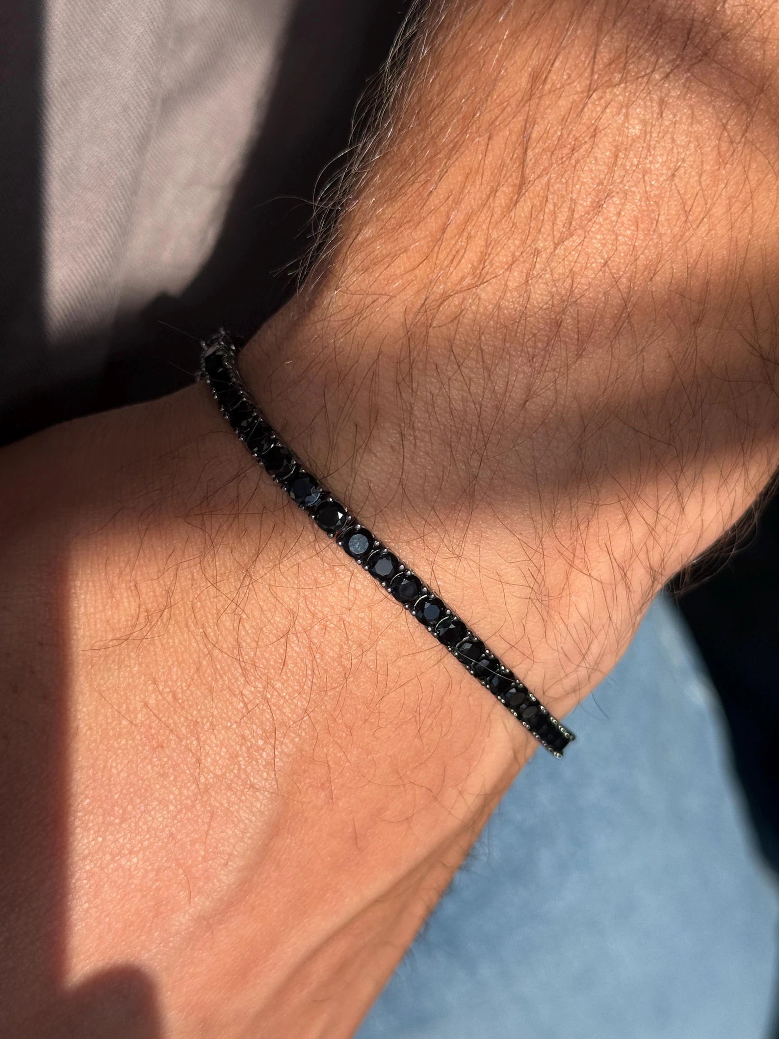 3mm Black Men’s Tennis Bracelet