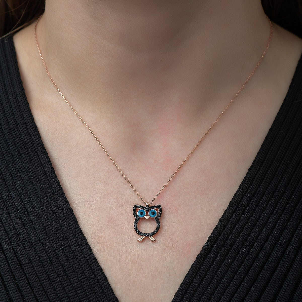 Black Owl Set - ARTSY SILVER