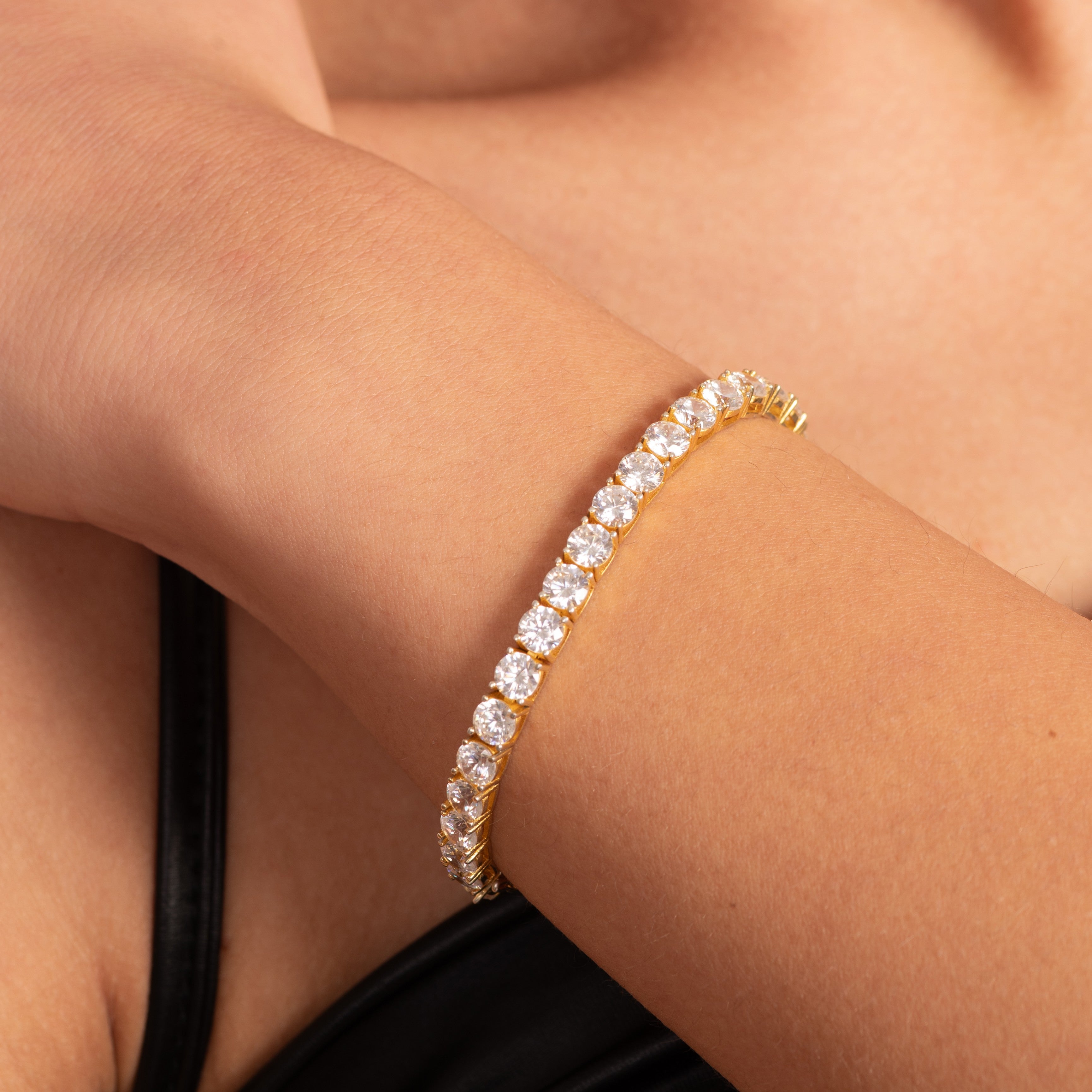 5mm Tennis Bracelet Gold Plated