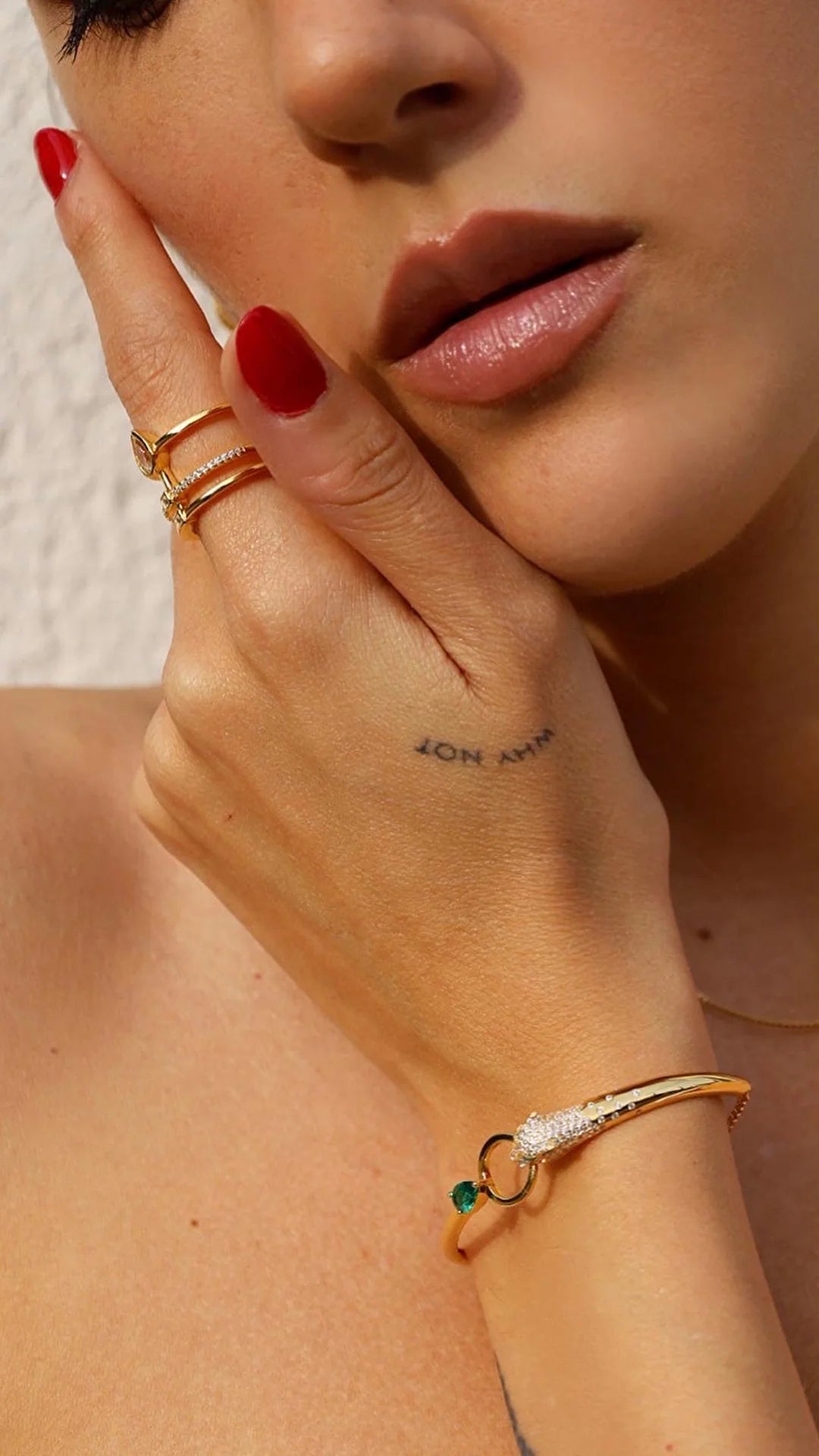 Emerald Tiger Bracelet And Ring Set