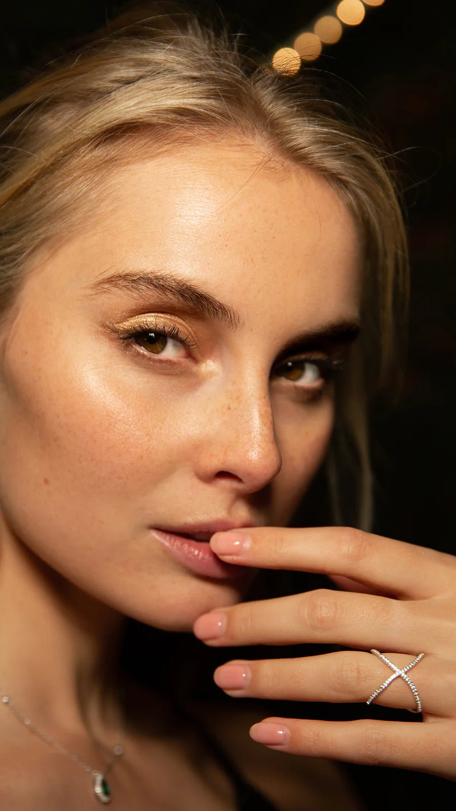 Anna Bavlova Zircon Gold Plated Ring - ARTSY SILVER