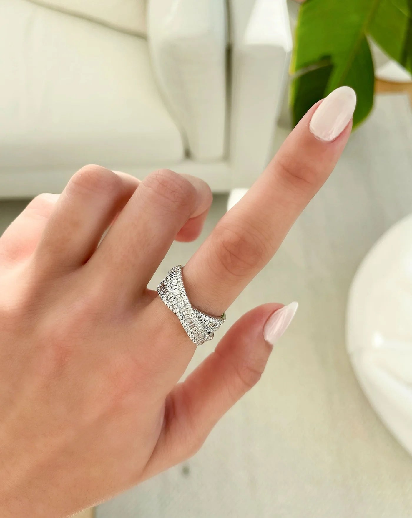 Glimmering Vows Silver Ring - ARTSY SILVER