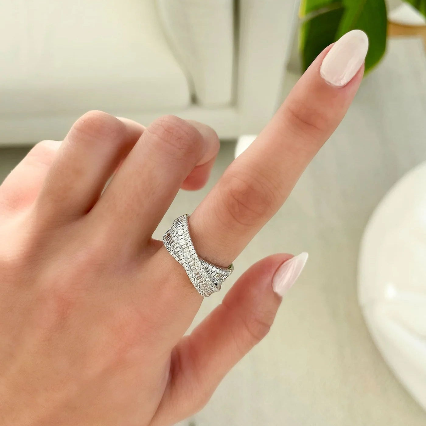 Glimmering Vows Silver Ring - ARTSY SILVER