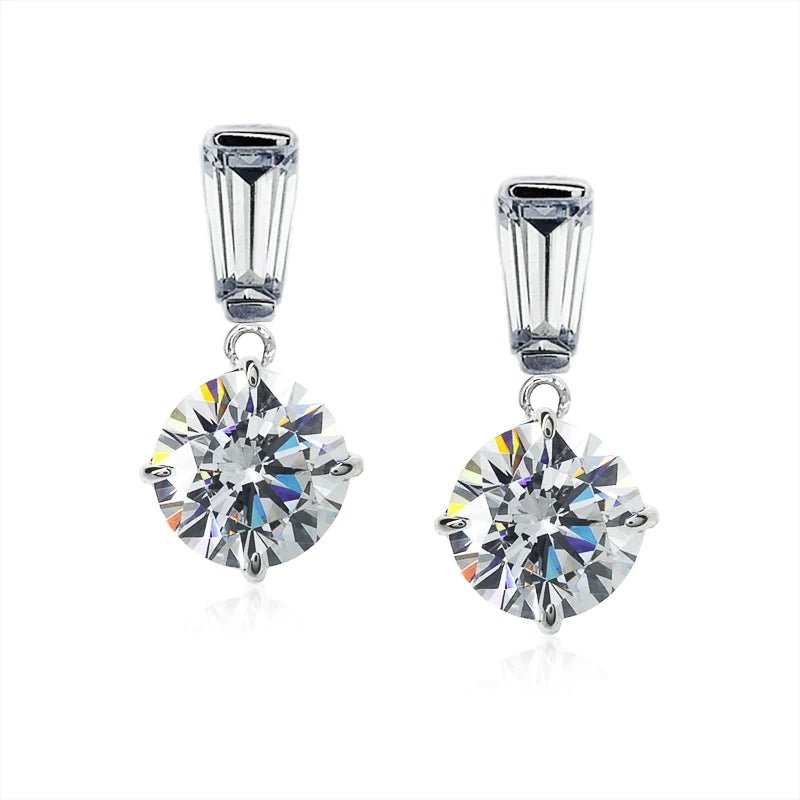 Vivid Aura Zircon Drops - ARTSY SILVER