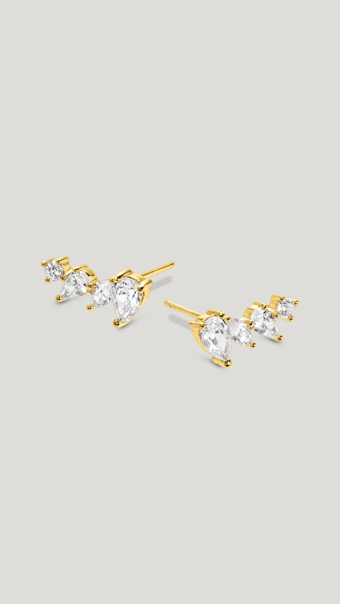 Baklava Gold Plating Earrings - ARTSY SILVER