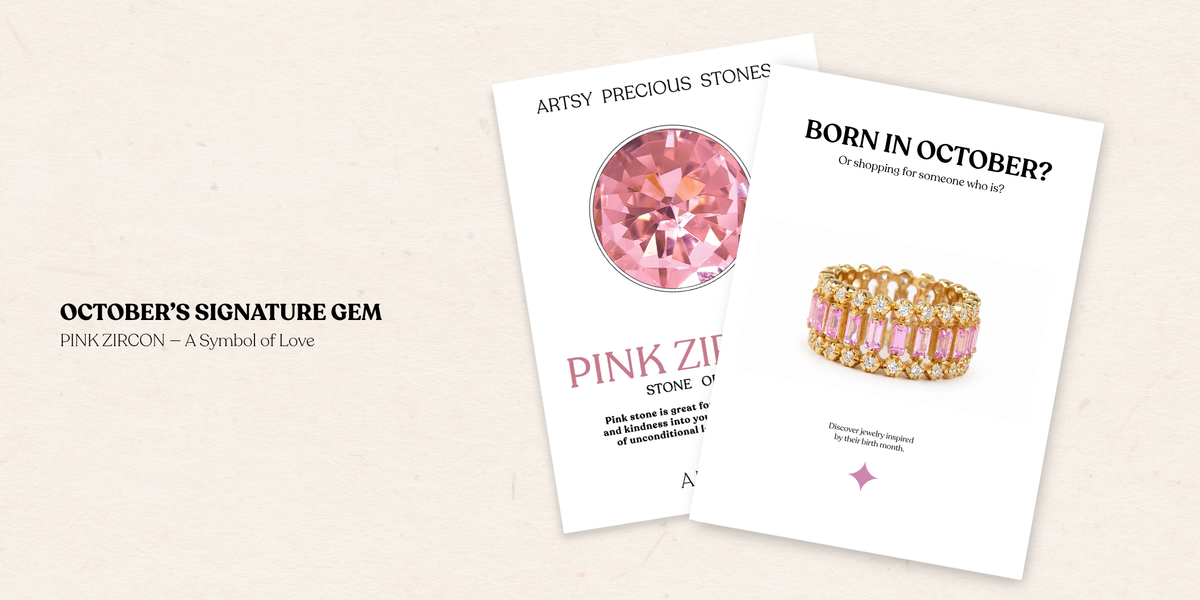 Pink Zircon - Silver and gold Plated jewelry I ARTSY SILVER