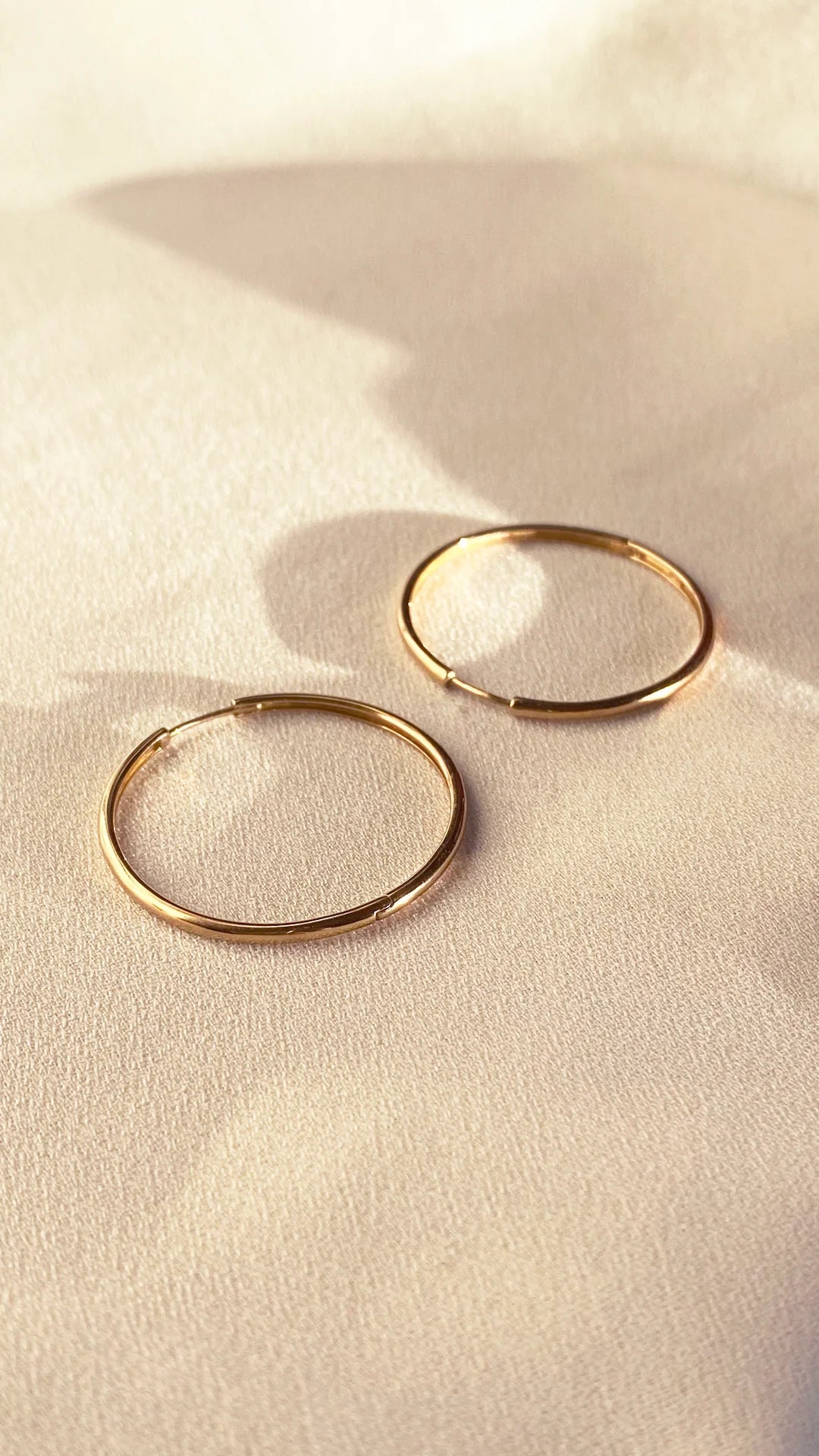 Grand Tubetti Gold Plated Hoops