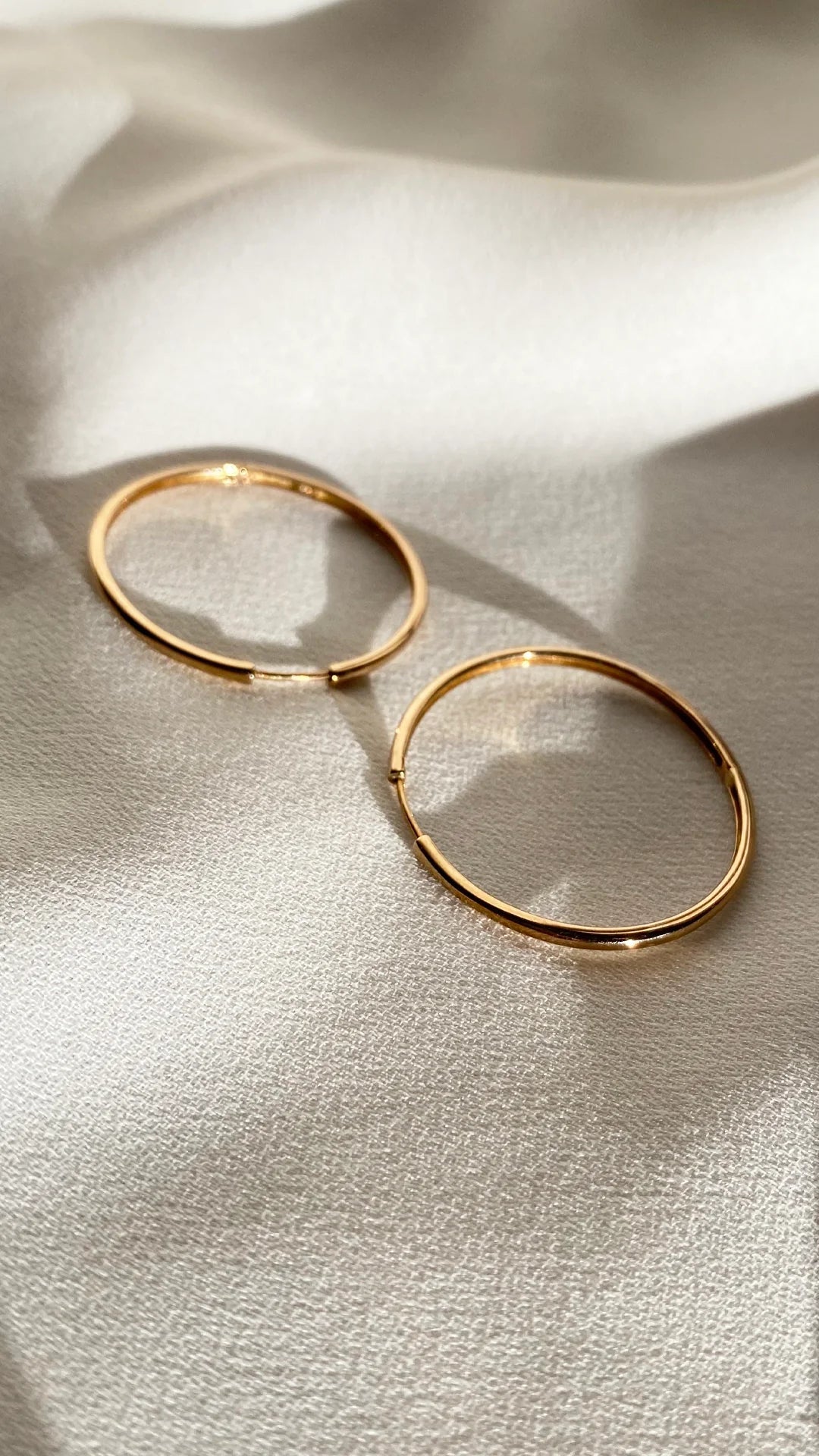 Grand Tubetti Gold Plated Hoops