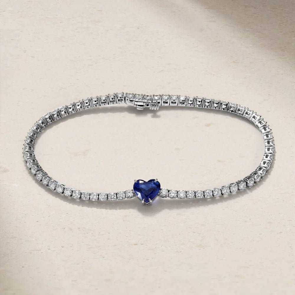 Beloved Heart Tennis Bracelet - ARTSY SILVER