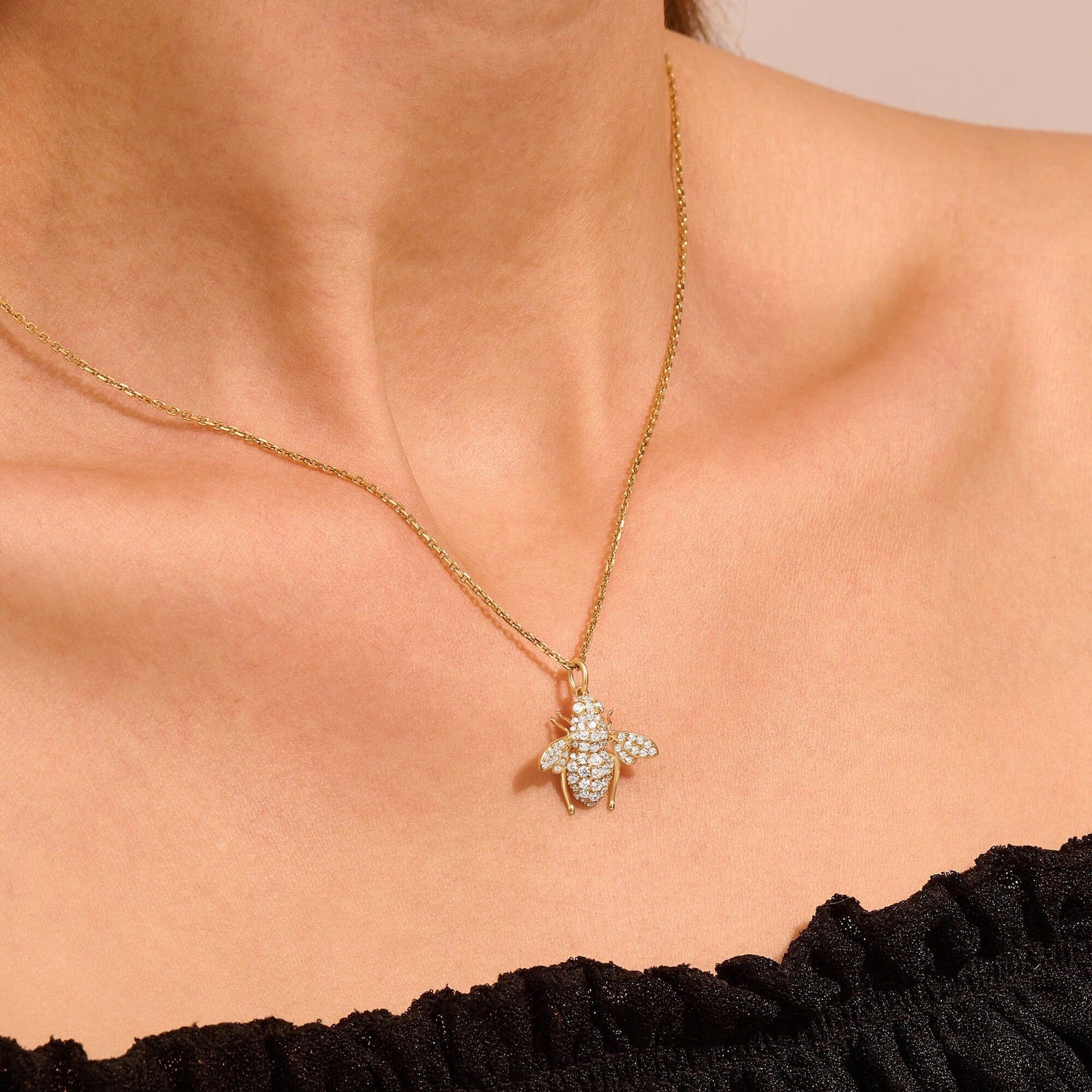 Bumble Bee Necklace - ARTSY SILVER