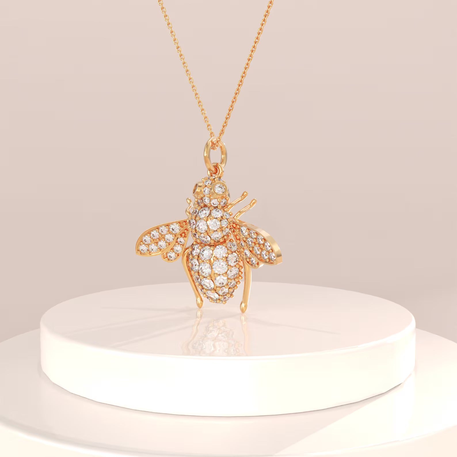 Bumble Bee Necklace - ARTSY SILVER