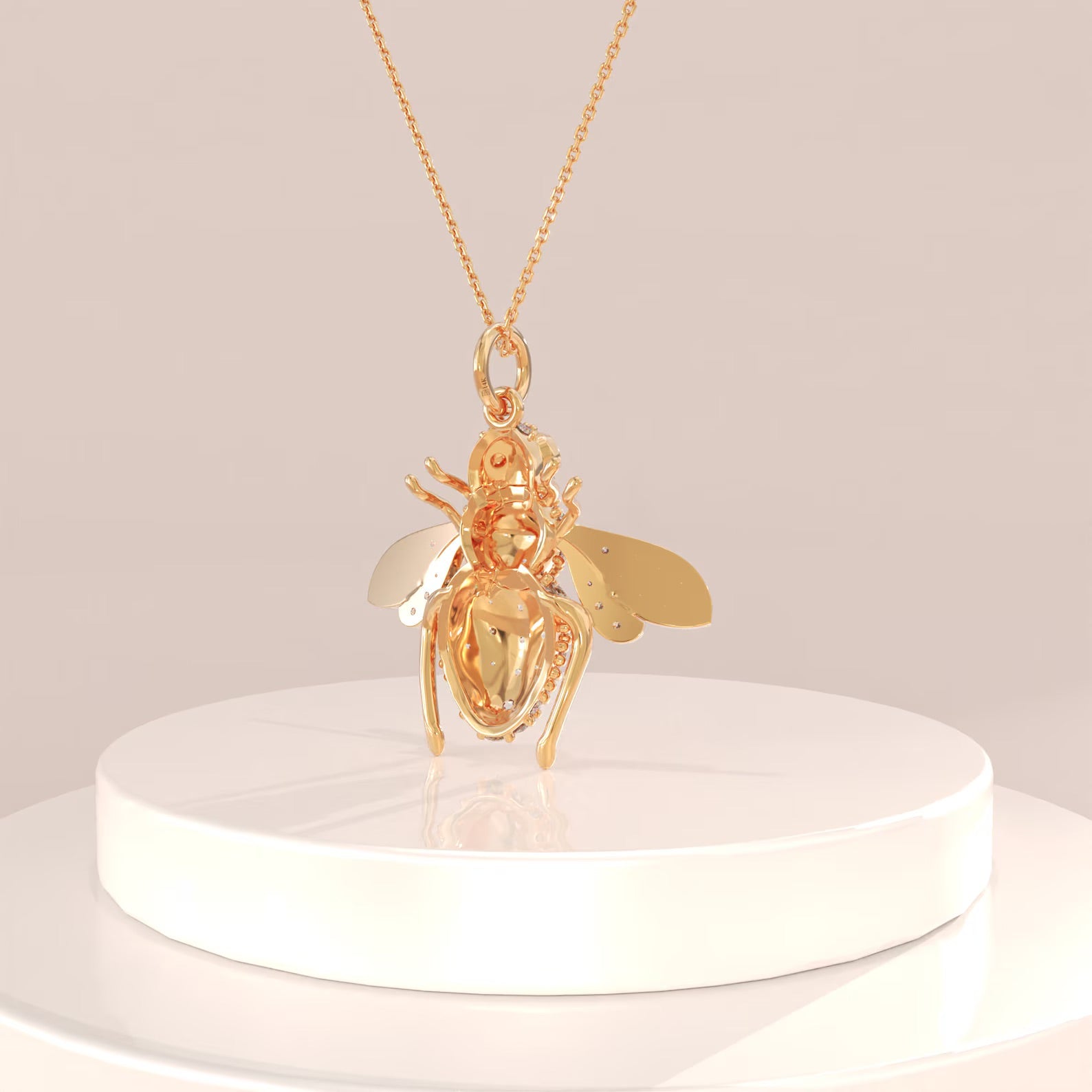 Bumble Bee Necklace - ARTSY SILVER