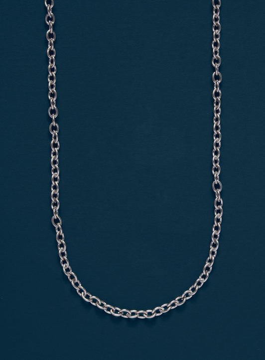 Cable Link Chain 3mm Silver - ARTSY SILVER