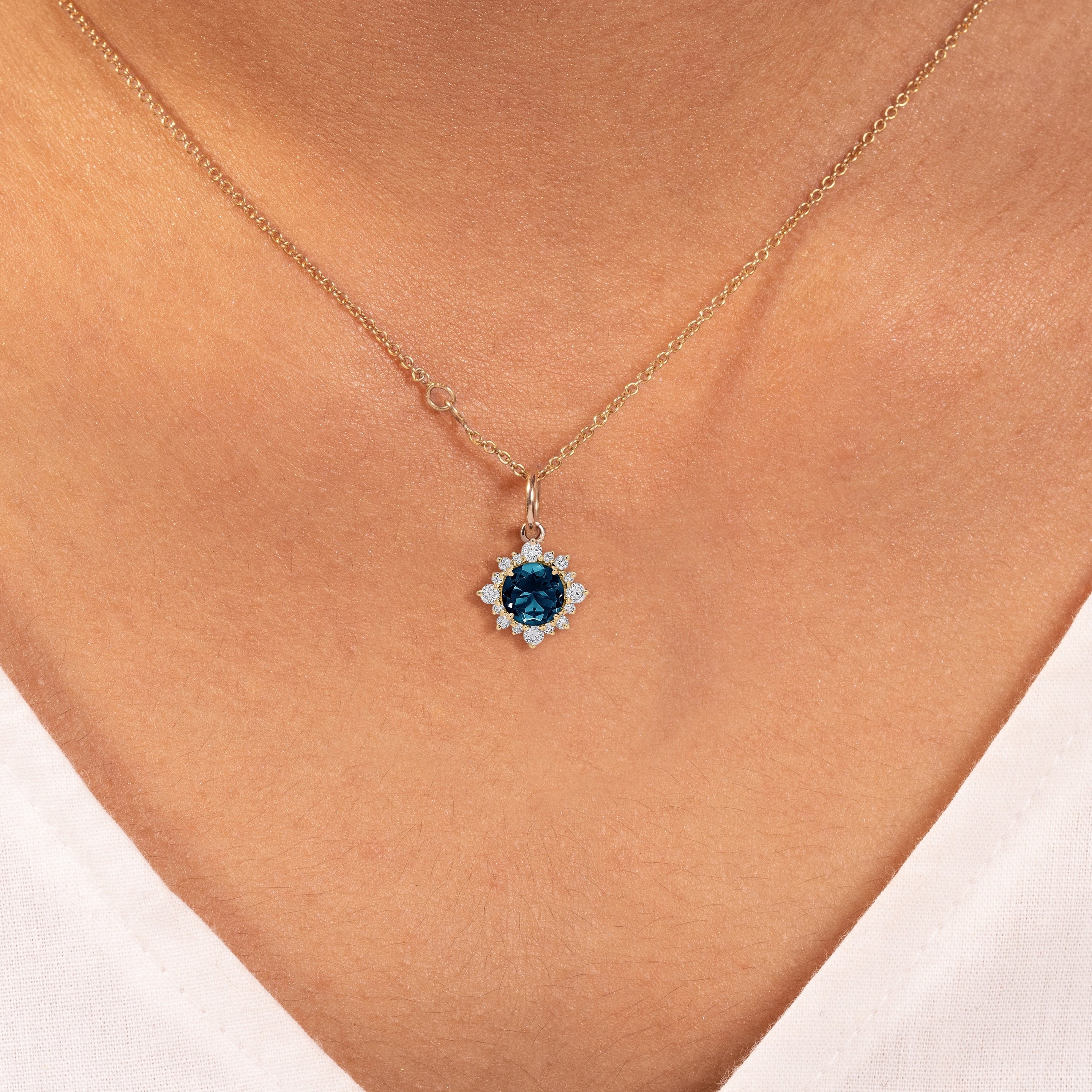 Charlotte London Blue Topaz Necklace