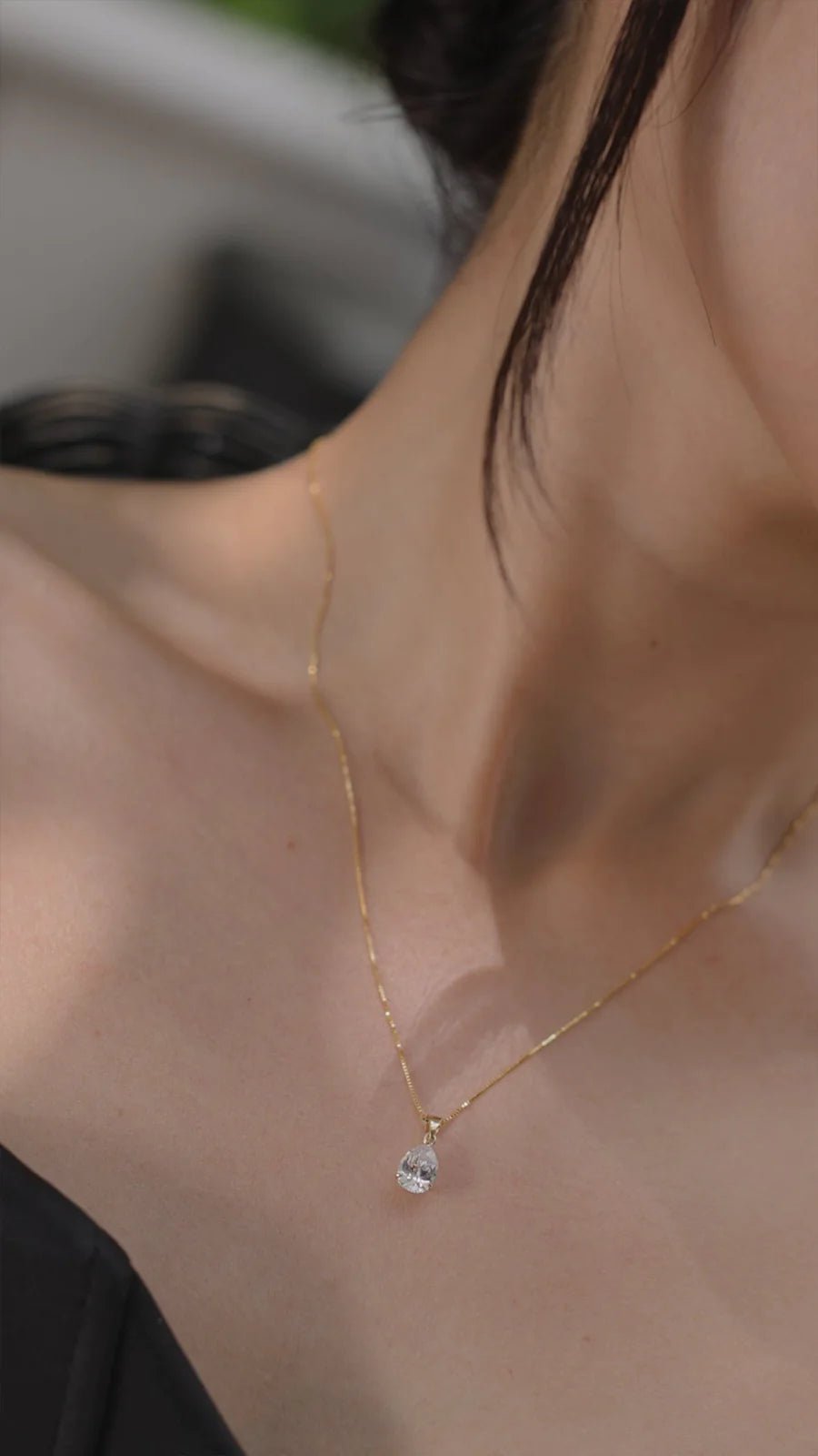 Chic Charm Gold Plated Necklace - ARTSY SILVER