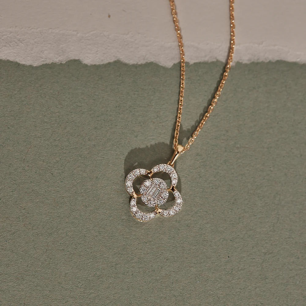 Golden Clover Necklace