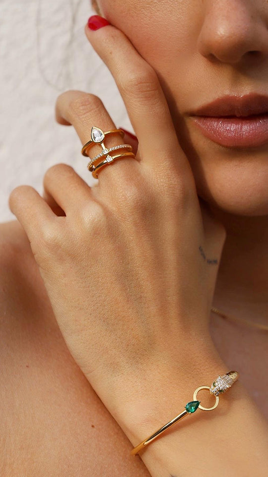 Confident Spark Zircon Ring
