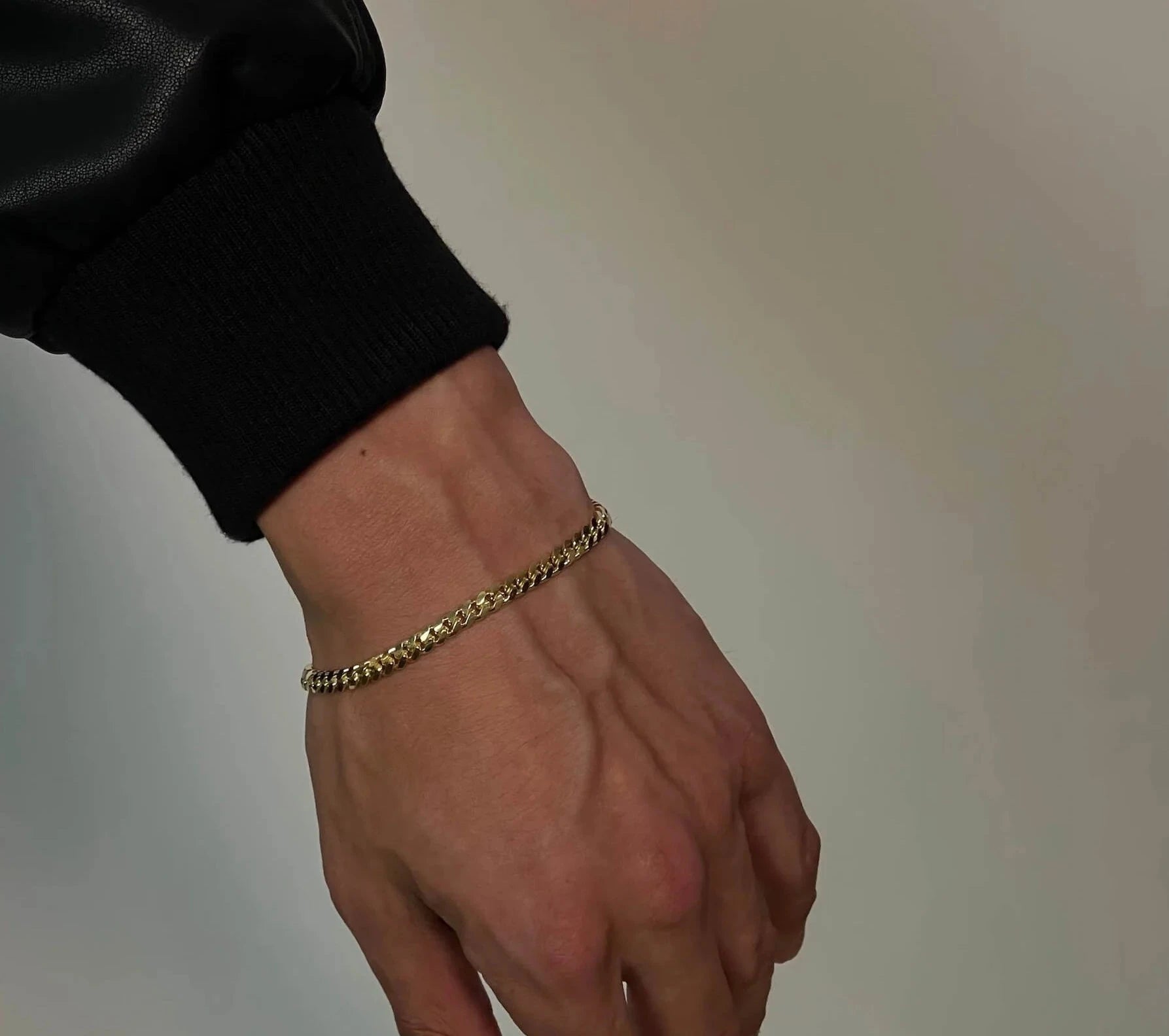Cuban-Link-Bracelet-3mm-Gold-Plating