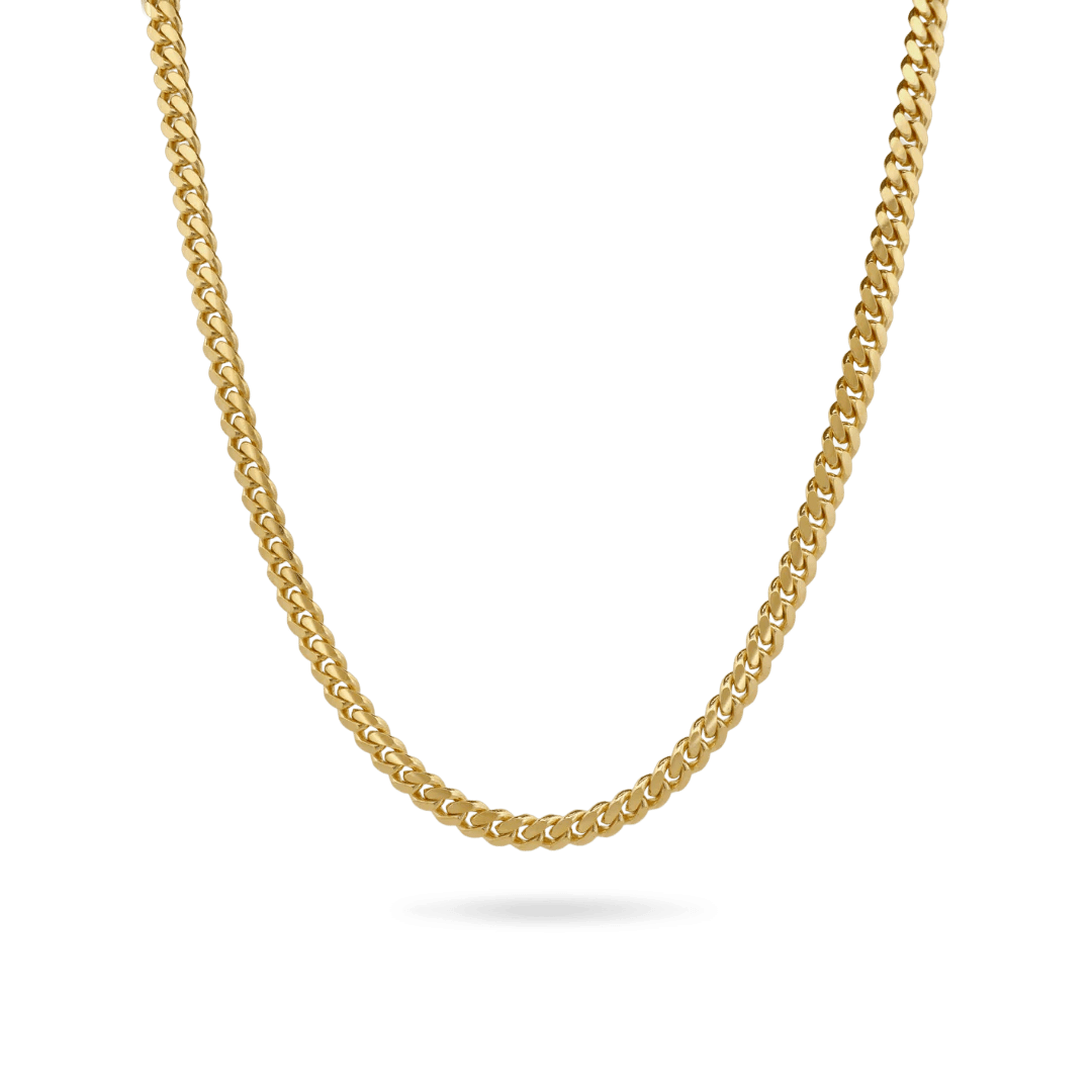 Cuban Link Chain 7mm Gold Plating - ARTSY SILVER