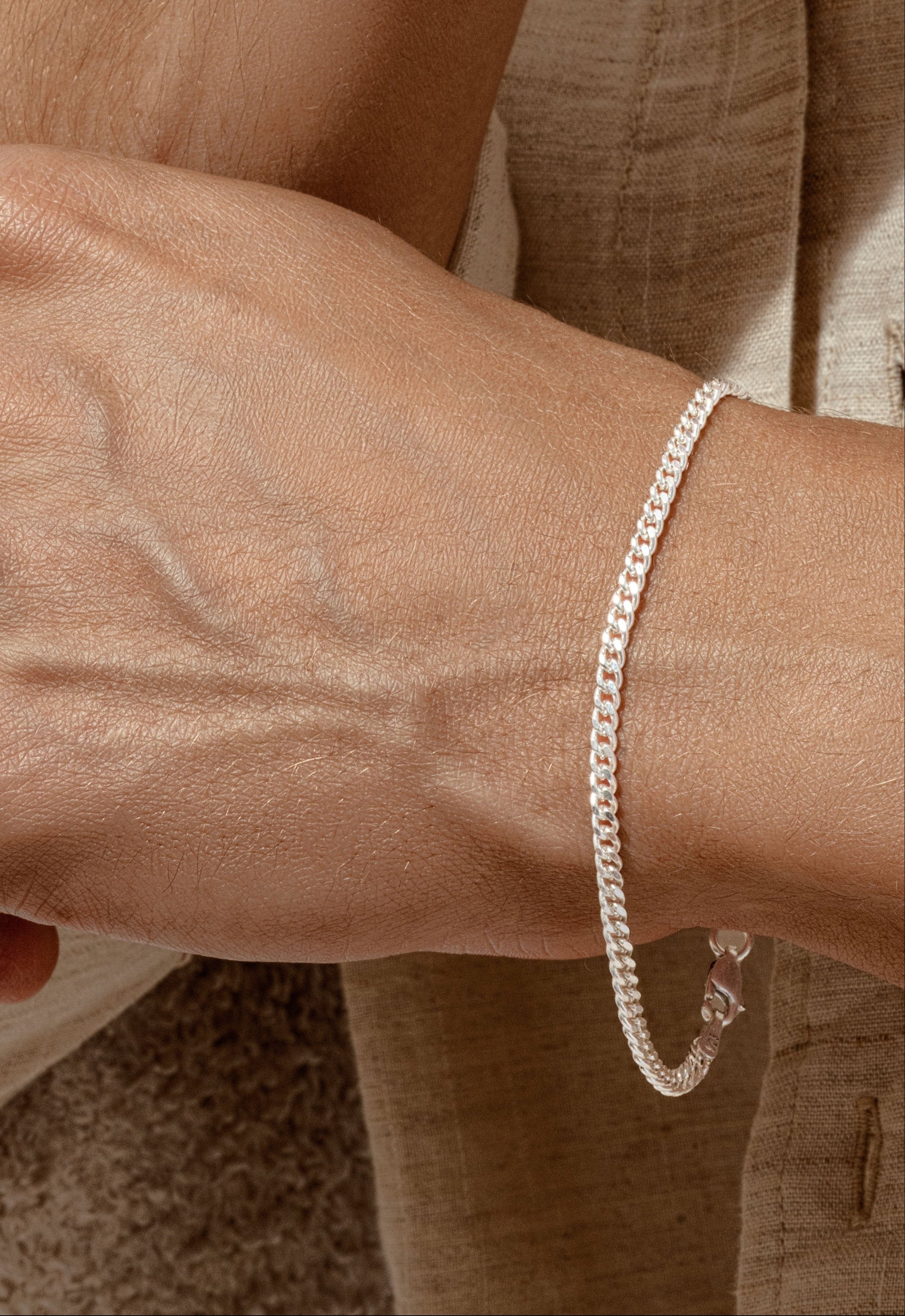 King Line Chain & Bracelet Set - ARTSY SILVER