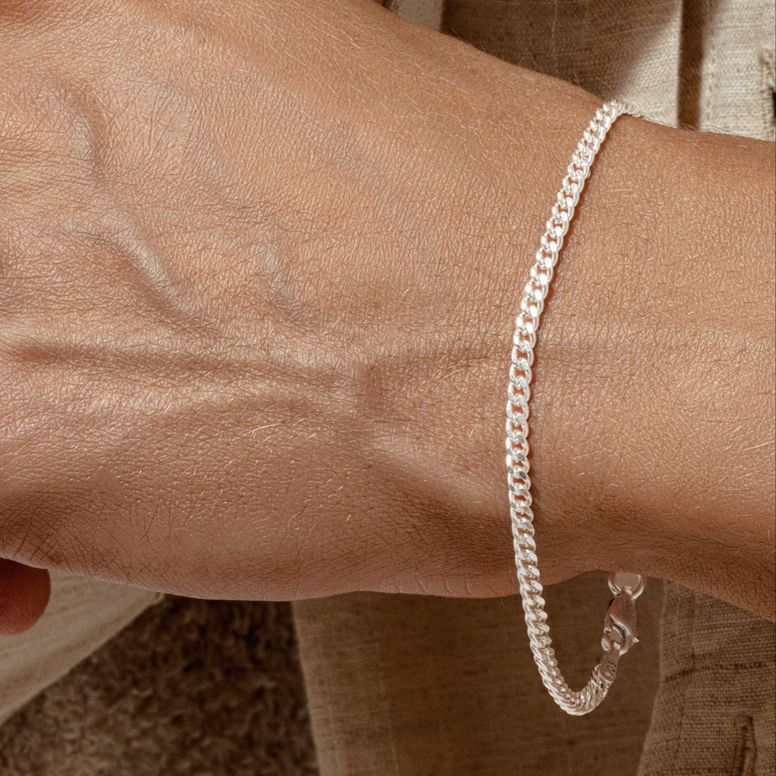 King Line Chain & Bracelet Set - ARTSY SILVER