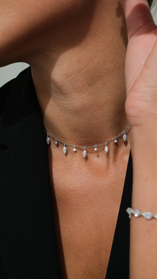 Diva Marquise Adjustable Necklace