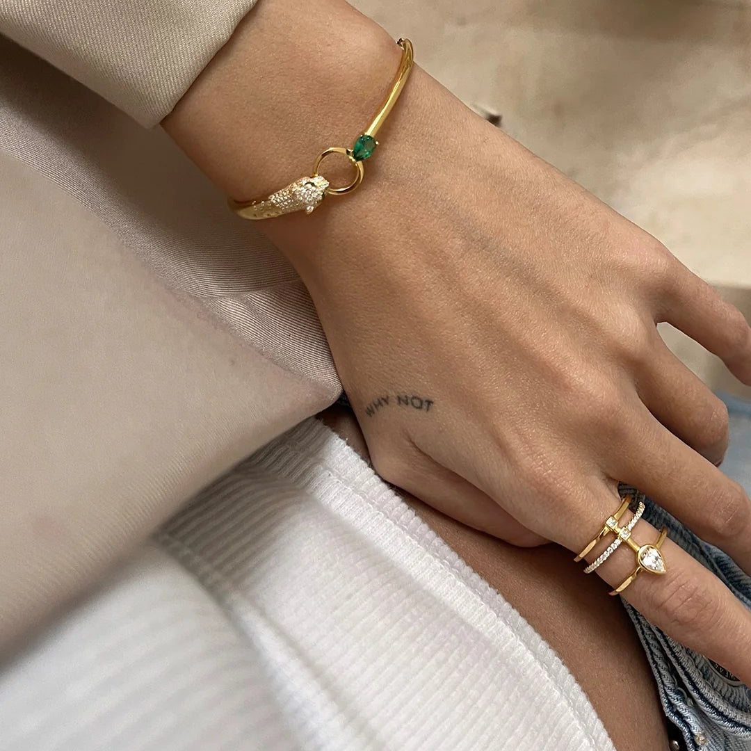 Confident Spark Zircon Ring - ARTSY SILVER