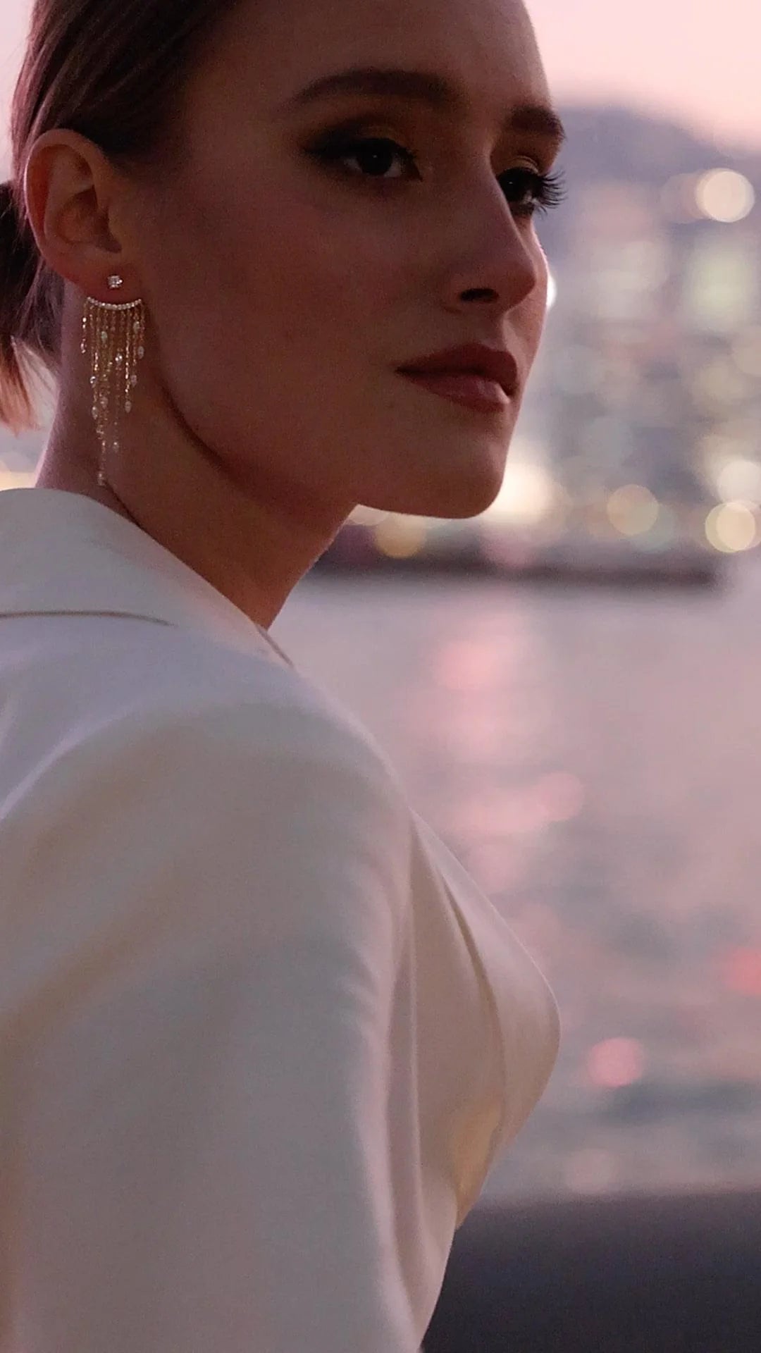 Chandelier Gold Plating Ear Jacket - ARTSY SILVER