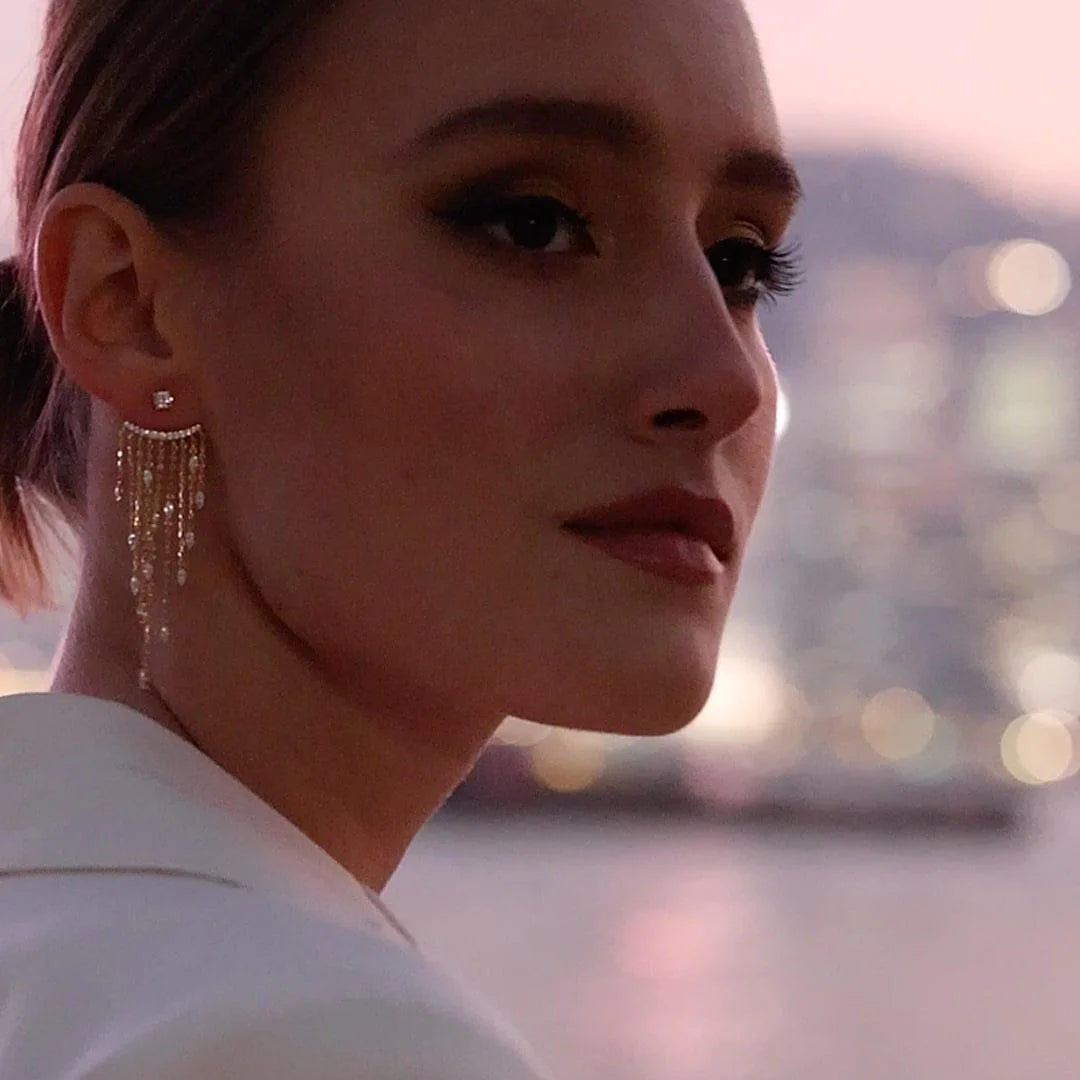 Chandelier Gold Plating Ear Jacket - ARTSY SILVER