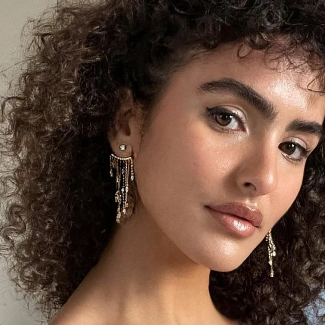 Chandelier Gold Plating Ear Jacket - ARTSY SILVER