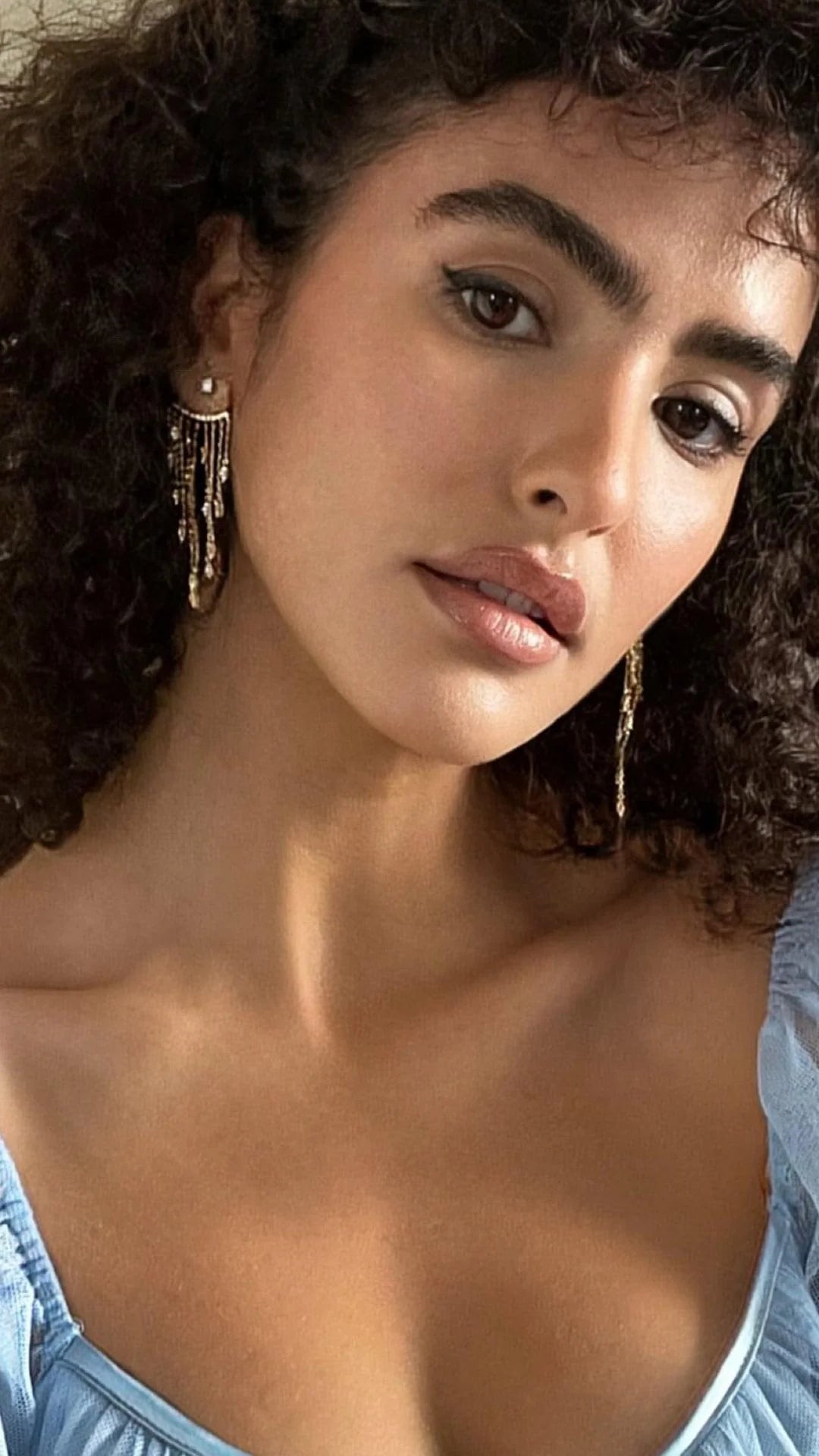 Chandelier Gold Plating Ear Jacket - ARTSY SILVER
