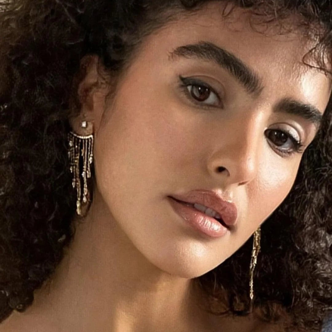 Chandelier Gold Plating Ear Jacket - ARTSY SILVER