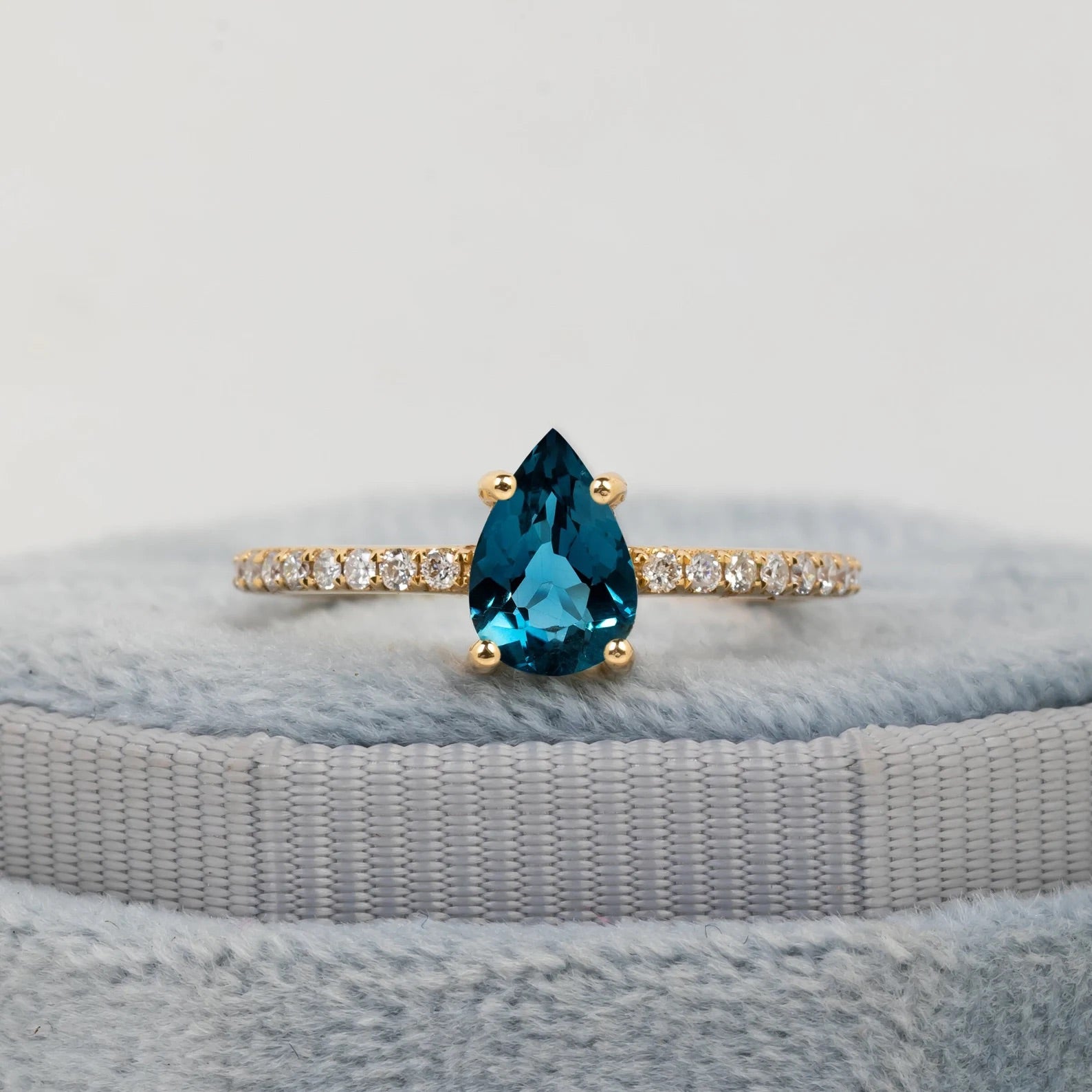 Elsa London Blue Topaz Ring - ARTSY SILVER