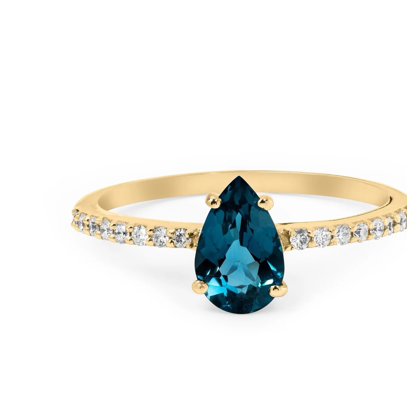 Elsa London Blue Topaz Ring - ARTSY SILVER