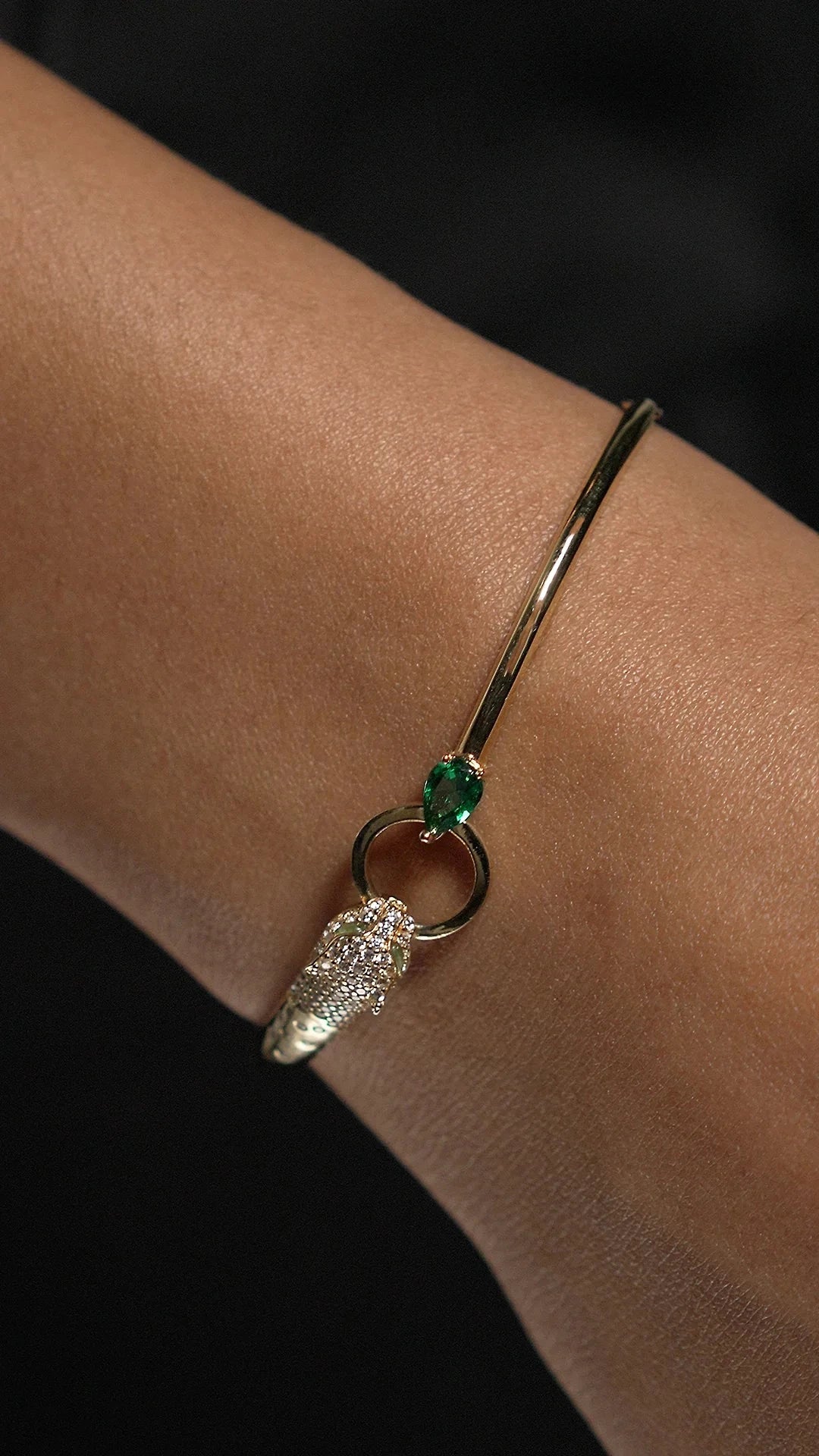 Stay Wild Tiger Adjustable Bracelet - ARTSY SILVER
