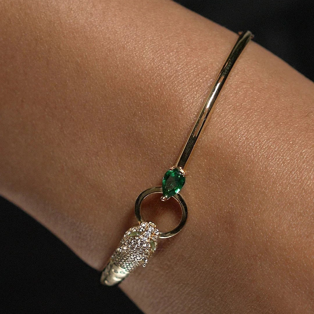 Stay Wild Tiger Adjustable Bracelet - ARTSY SILVER