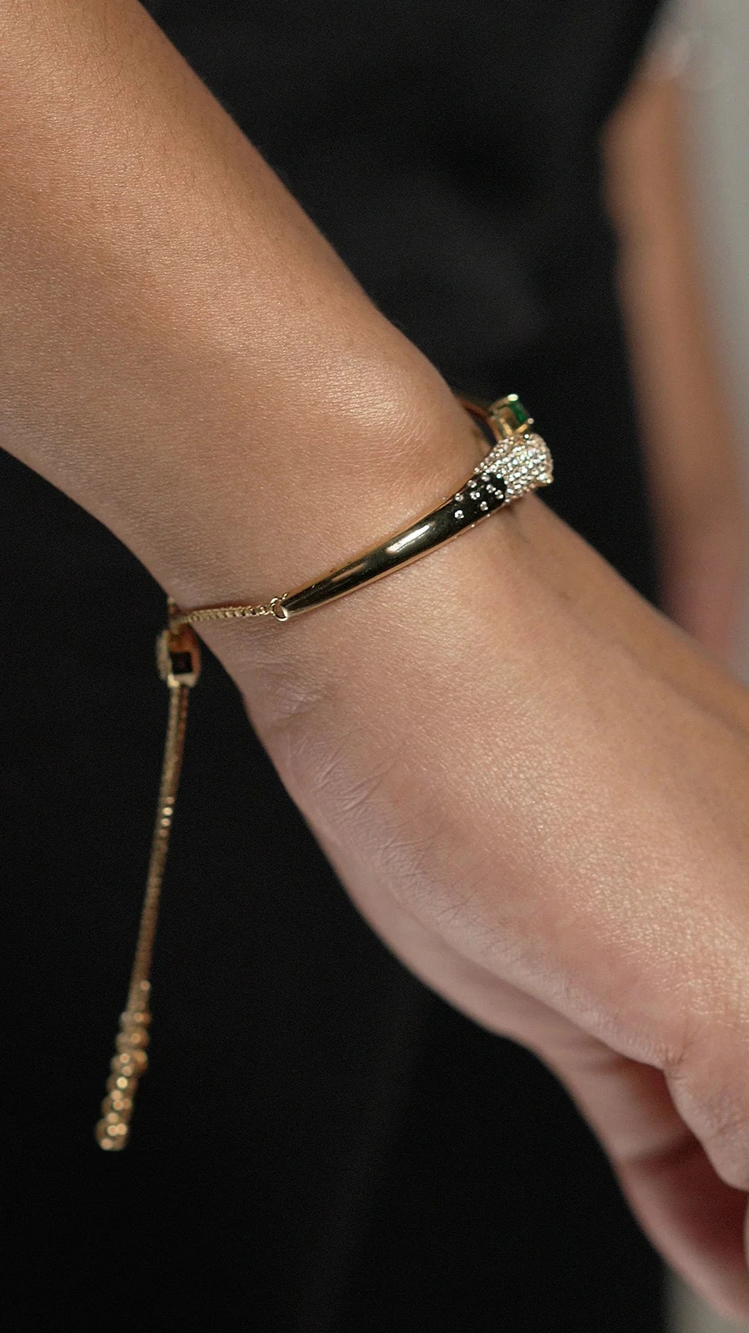 Stay Wild Tiger Adjustable Bracelet - ARTSY SILVER