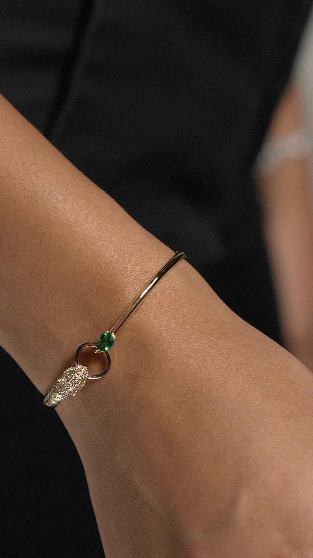 Stay Wild Tiger Adjustable Bracelet - ARTSY SILVER