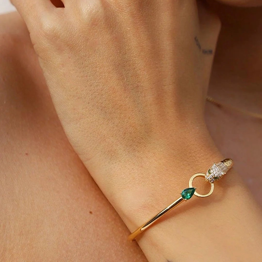 Stay Wild Tiger Adjustable Bracelet - ARTSY SILVER