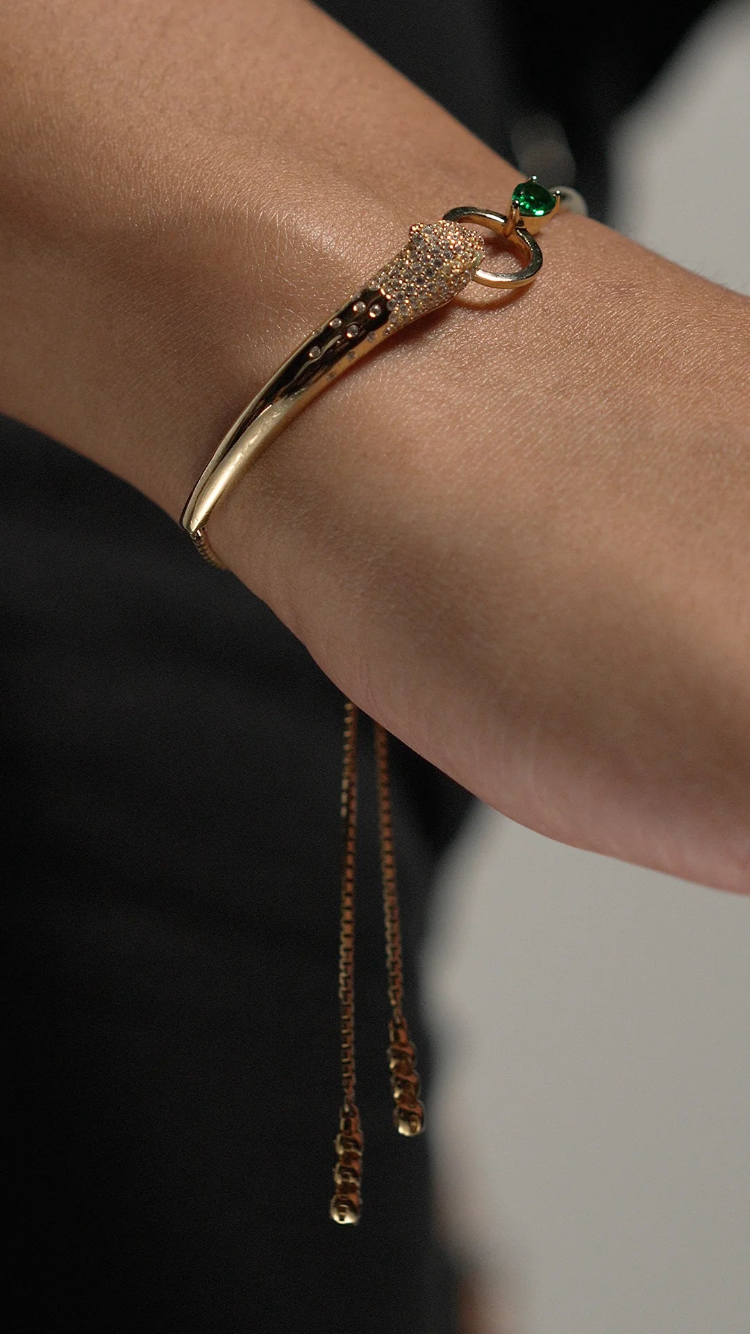 Stay Wild Tiger Adjustable Bracelet - ARTSY SILVER